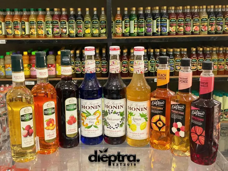 Các loại syrup pha chế trên thị trường