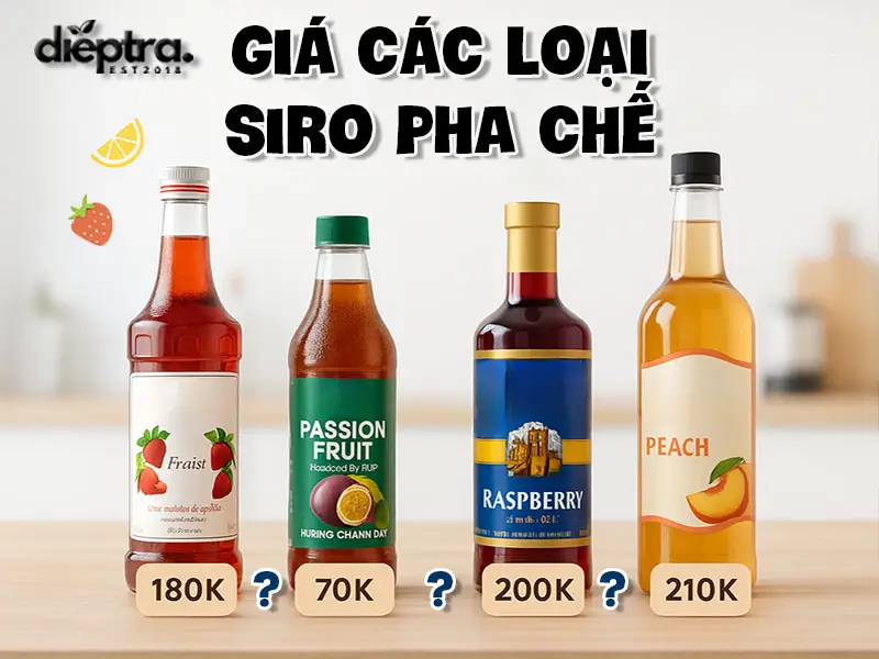 Mua siro pha chế ở đâu? Giá siro pha chế