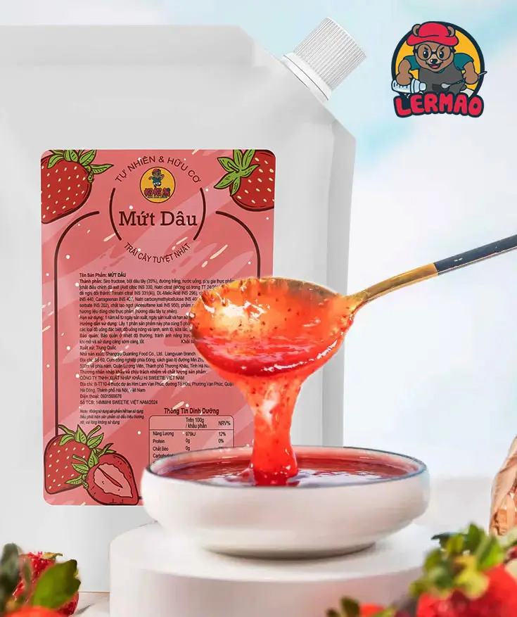 Mứt dâu pha chế tự nhiên