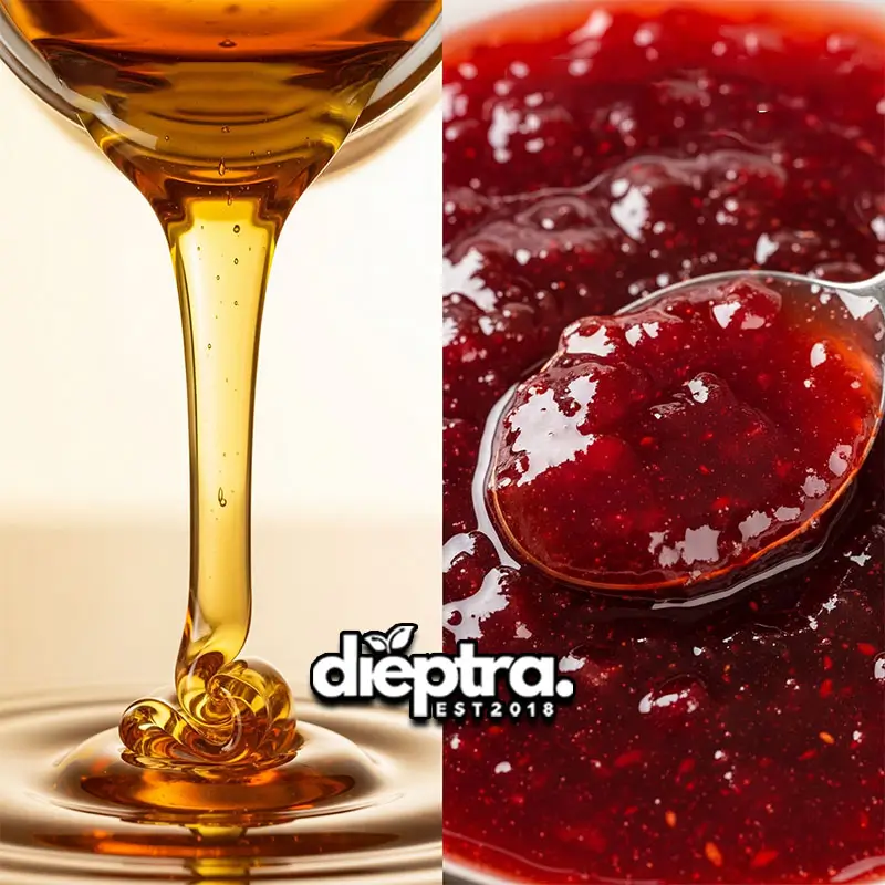 Sự khác nhau giữa mứt và syrup