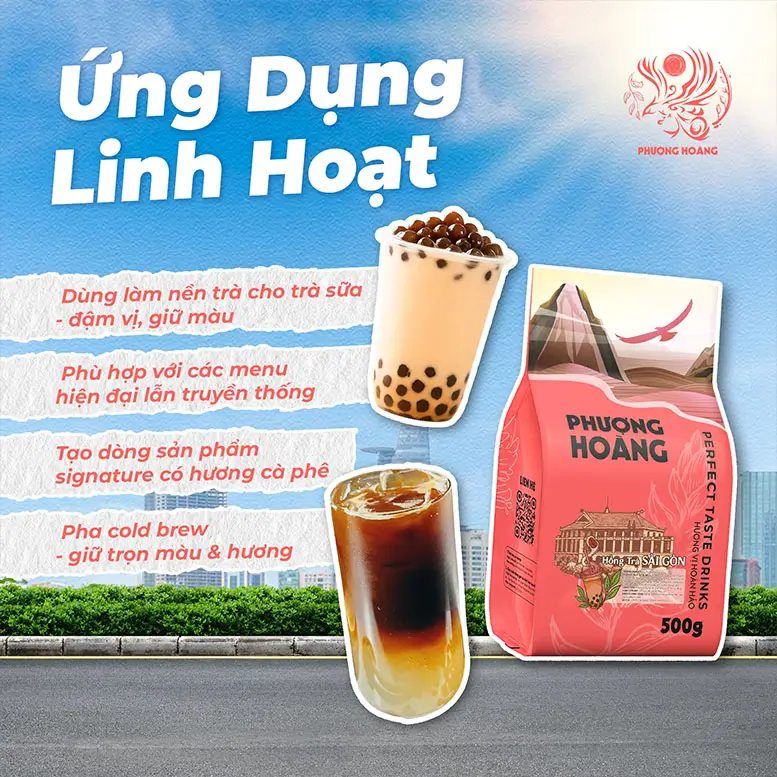 Ứng dụng phổ biến của Hồng Trà Sài Gòn