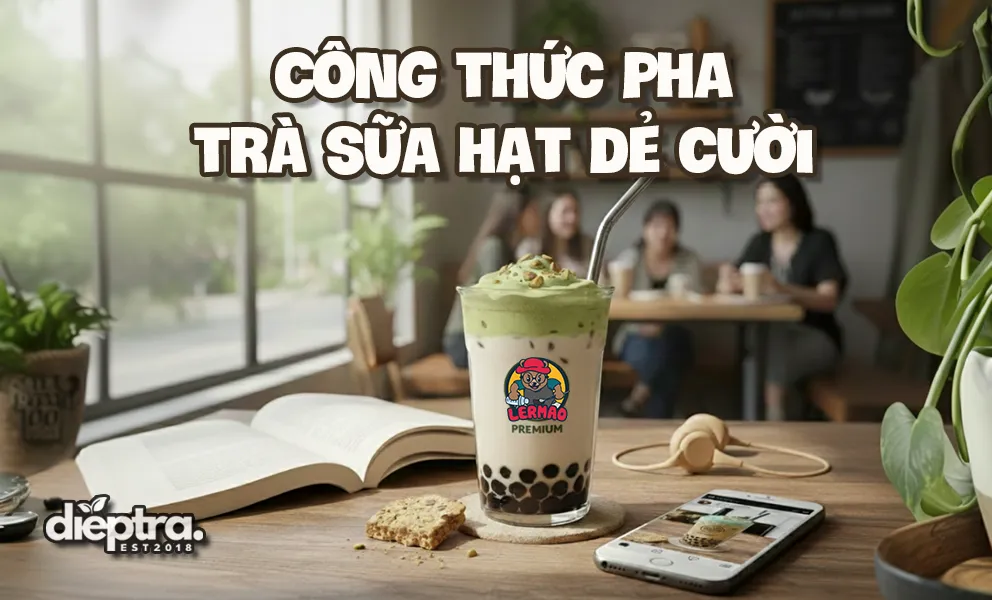 Cách Làm Trà Sữa Hạt Dẻ Cười & Kem Hạt Dẻ Chuẩn Quán