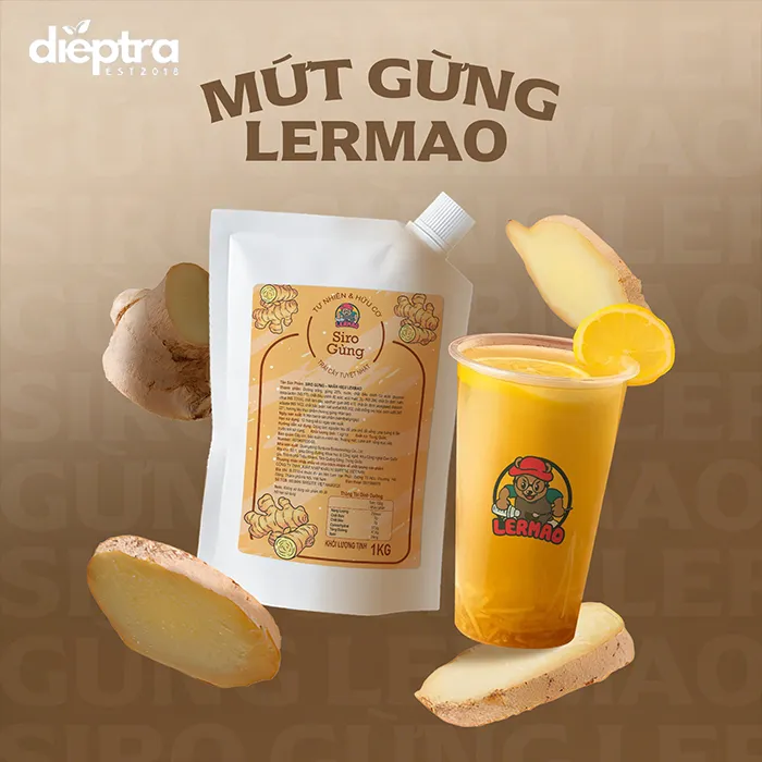 Mứt Gừng - Chuyên Dùng Cho Pha Chế | Lermao