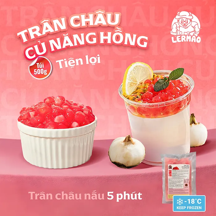 Trân Châu Củ Năng Hồng | Đông Lạnh