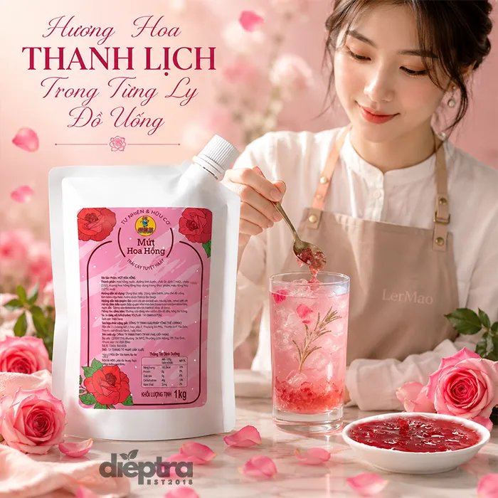 Mứt Hoa Hồng, hương hoa thanh lịch