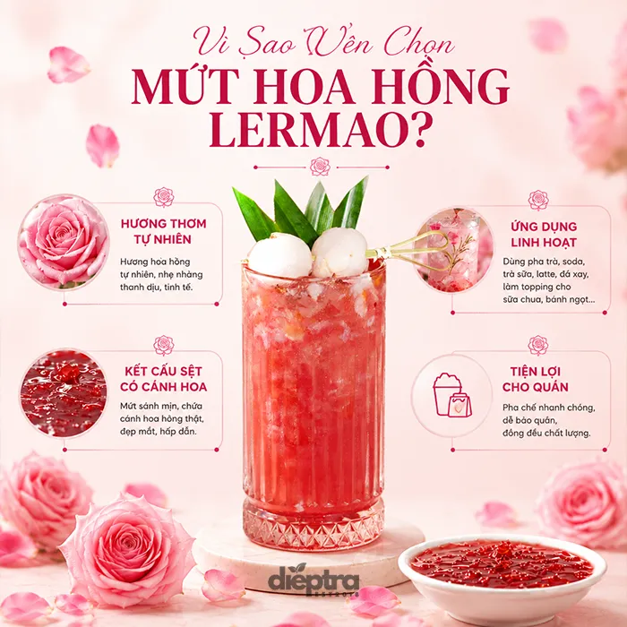 Vì sao nên chọn mứt hoa hồng LerMao