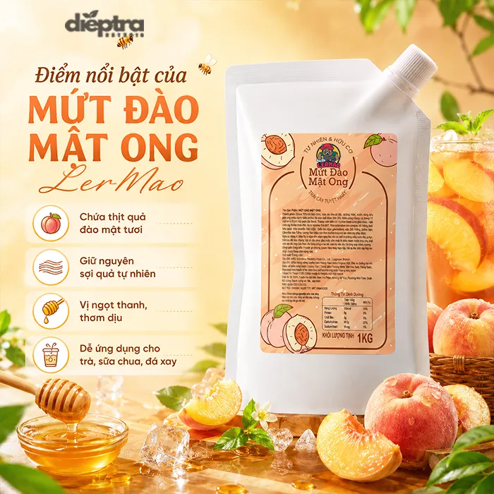  Điểm nổi bật của mứt đào mật ong LerMao