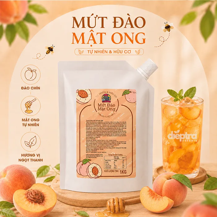 Mứt đào mật ong LerMao
