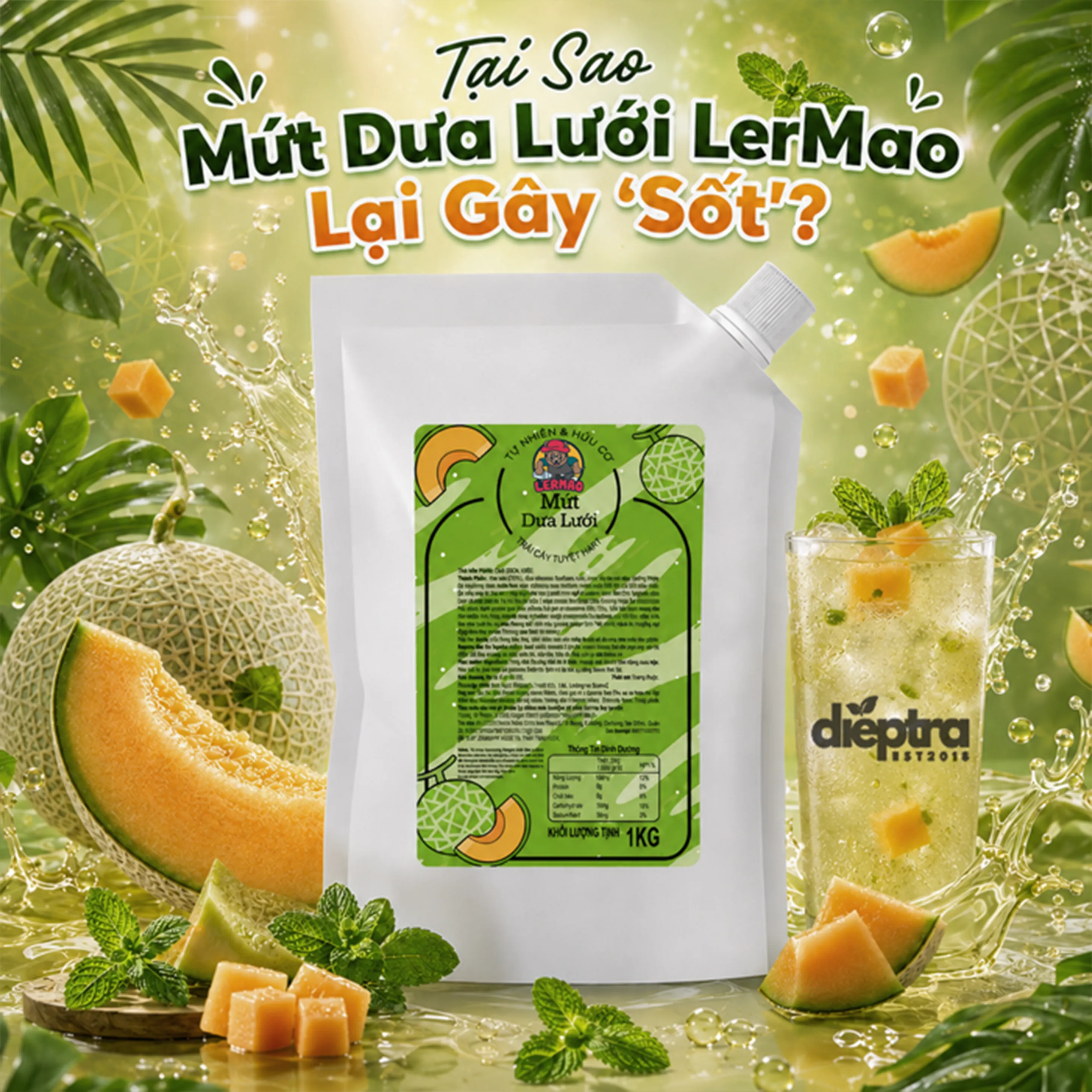  Mứt dưa lưới LerMao làm món gì ngon
