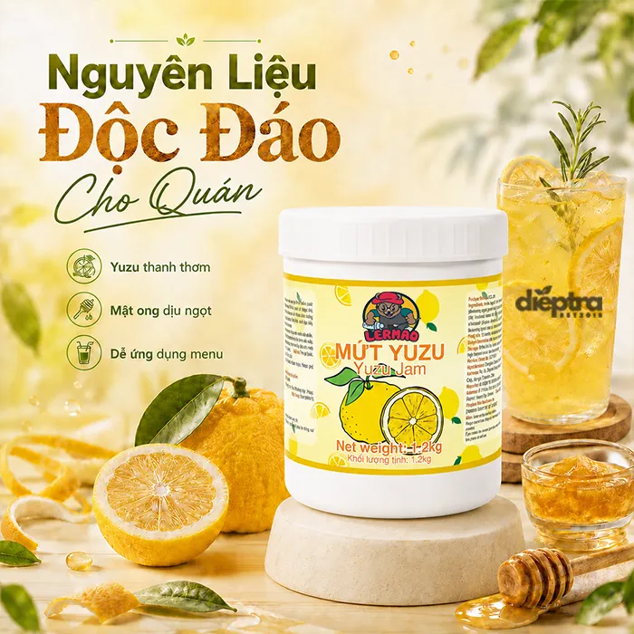 Nguyên lieu mứt Yuzu LerMao độc đáo