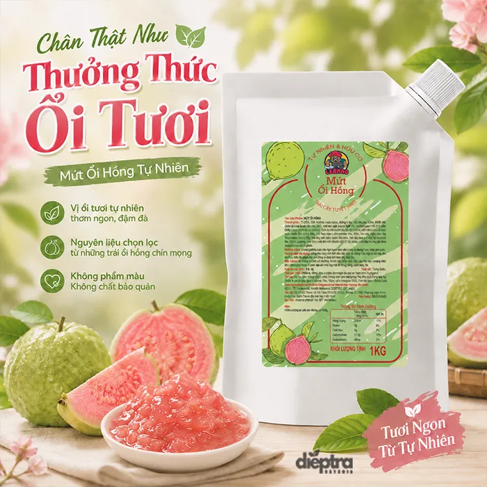Mứt Ổi Hồng LerMao hương vị ổi hồng