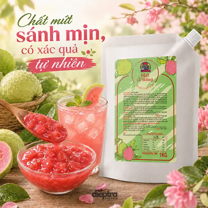 Chất ổi hồng LerMao chất sánh mịn