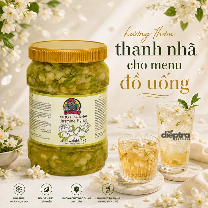 Mứt hoa nhài LerMao làm được món gì