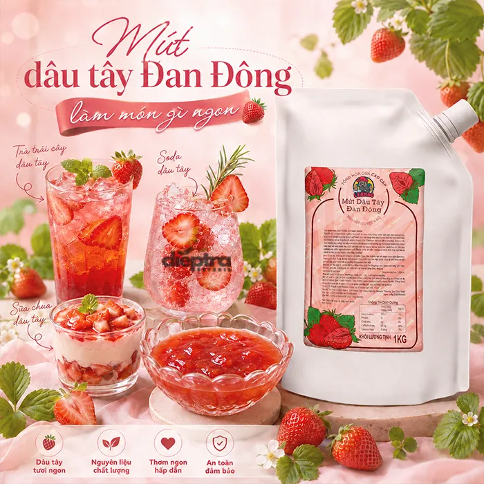 Mứt dâu Đan Đông LerMao hương vị dâu trứ danh