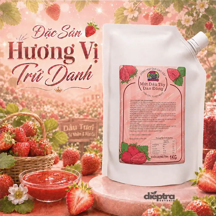 Điểm nổi bật của Mứt dâu Đan Đông LerMao
